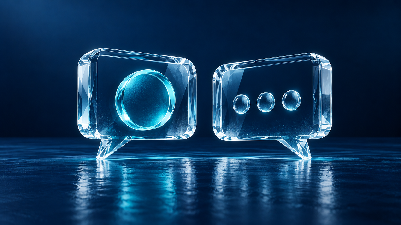 Representación conceptual de Brand Health Monitor™: estructuras y conexiones en azul y aqua